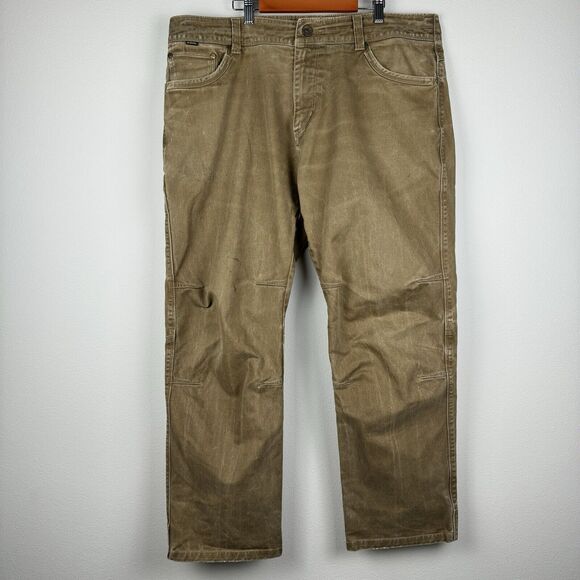 Kuhl Rydr Pants Mens 38x30 Brown Solid Patina Dye Hiking Outdoors Gorpcore